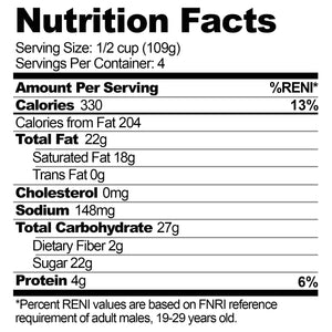 SUPER SCOOPS Philippines - Choco Brownie Madness Nutrition Facts