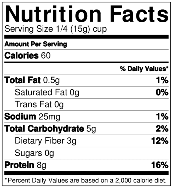 The Superfood Grocer Philippines Nutritional Yeast Nutrition Facts